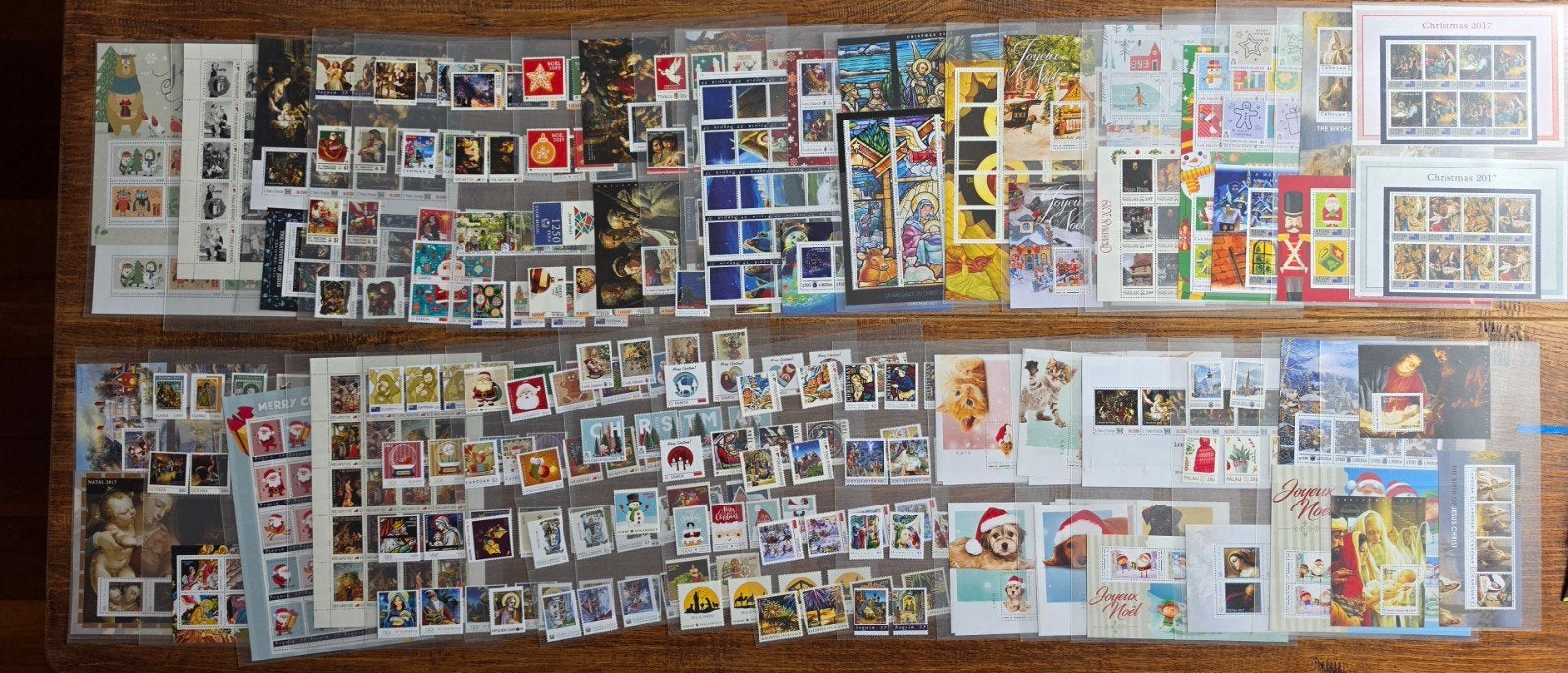 heel veel kerst postzegels, Ophalen of Verzenden