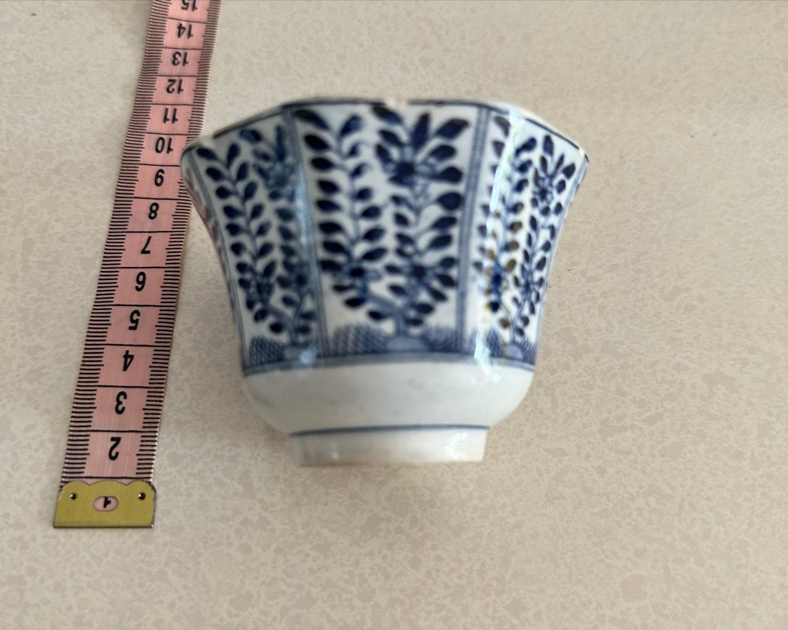 porseleinen kopje van Mosa, blauw-wit decor, Ophalen of Verzenden