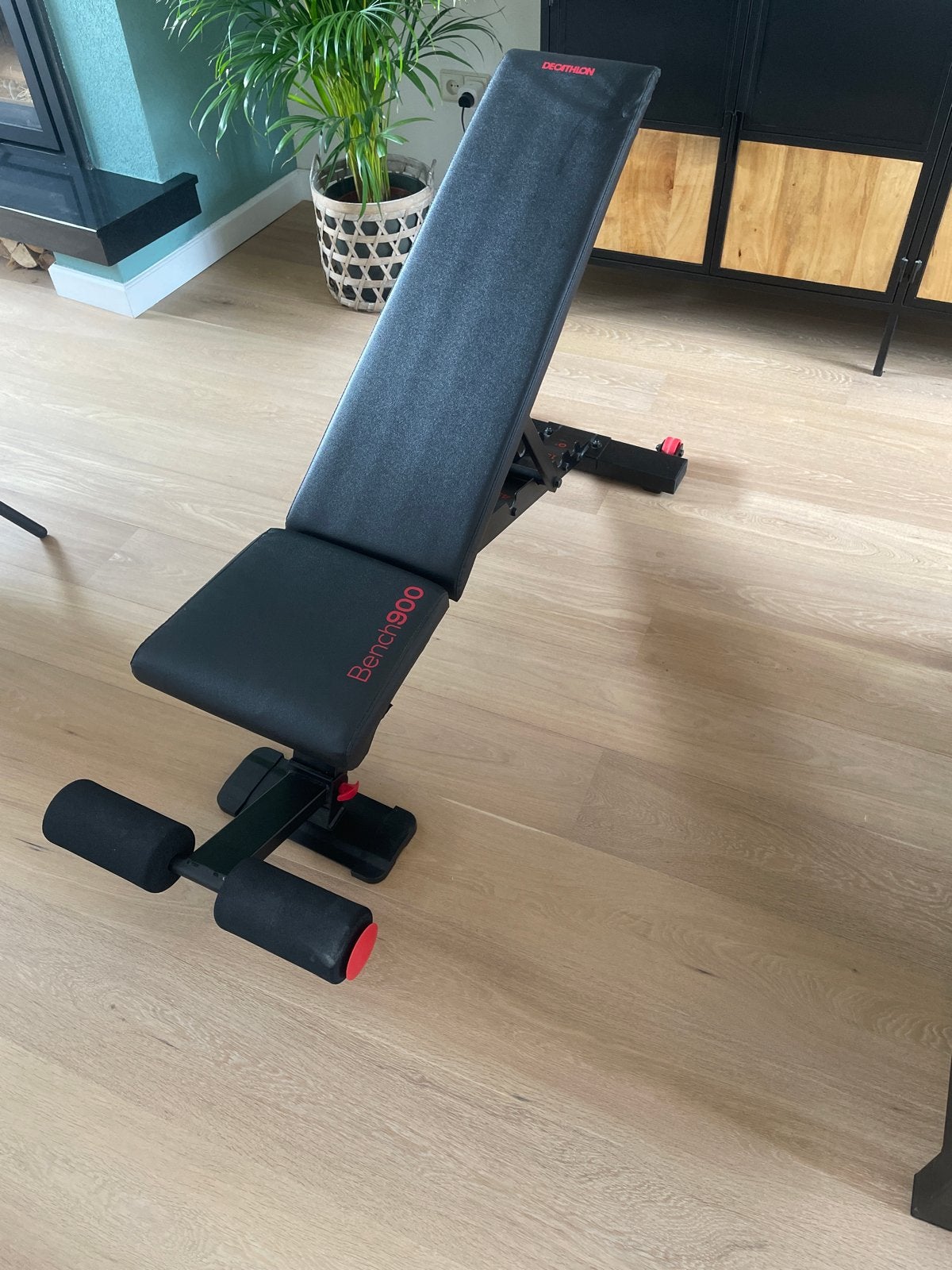 Decathlon Bench 900 Fitnessbank - Verstelbaar, Ophalen, Zo goed als nieuw, Borst, Fitnessbank