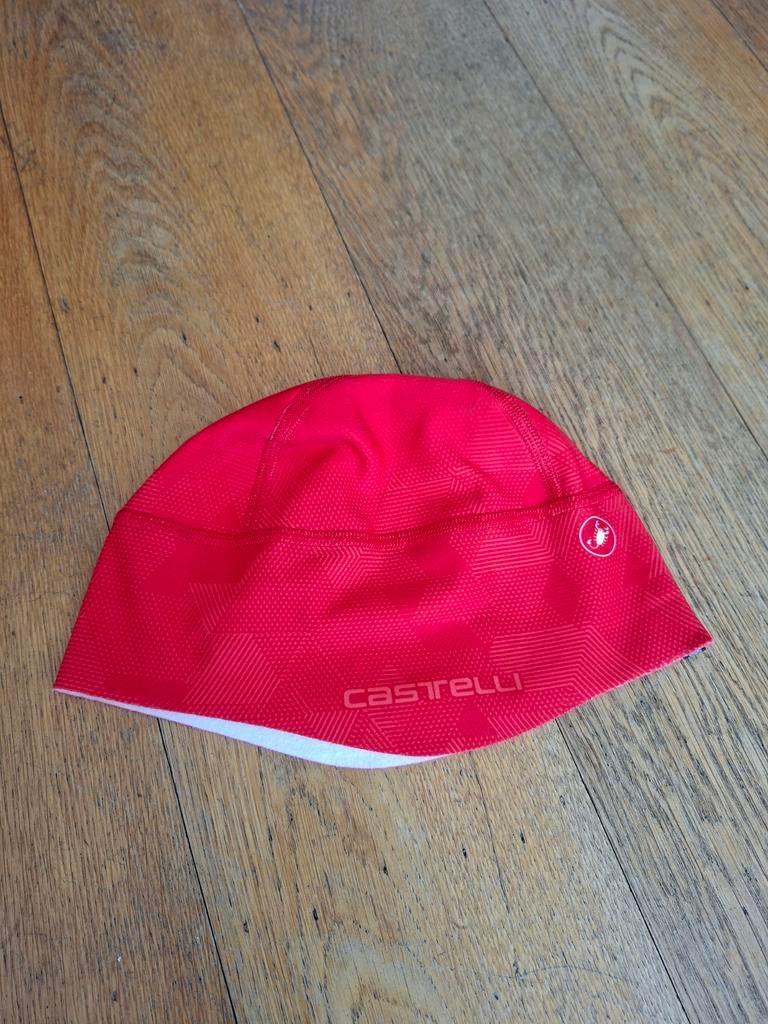 Castelli Fietsmuts rood, Ophalen of Verzenden, Zo goed als nieuw