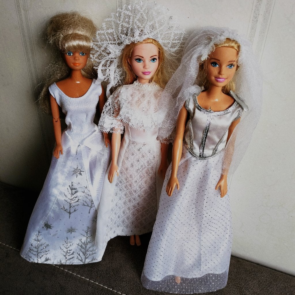3 Barby Bruiden Mattel, Ophalen of Verzenden, Barbie