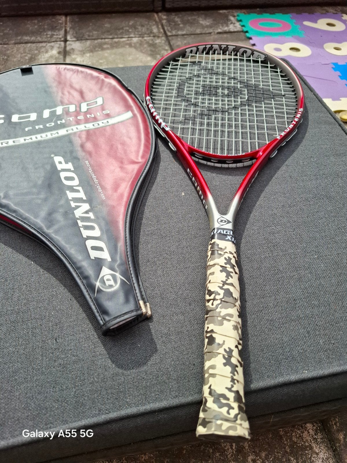 Dunlop Comp Frontenis tennisracket met hoes L2, Sport en Fitness, Tennis, L2, Gebruikt, Dunlop Sports, Info@dunlopsports.com