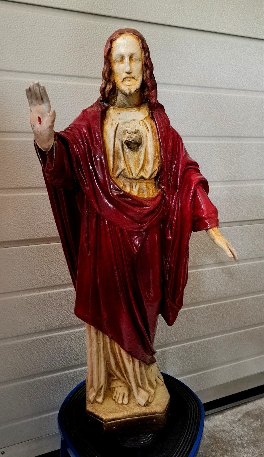 Groot oud Jezus beeld (70 cm), Ophalen
