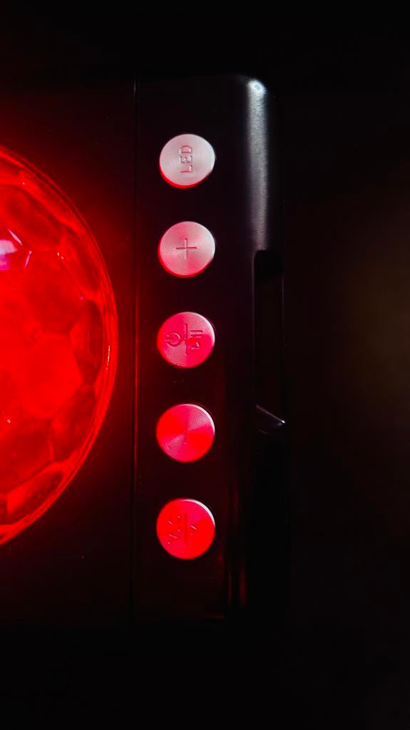 Bluetooth Party Speaker met Disco-bol & LED-verlichting, Ophalen, Gebruikt, Discobol