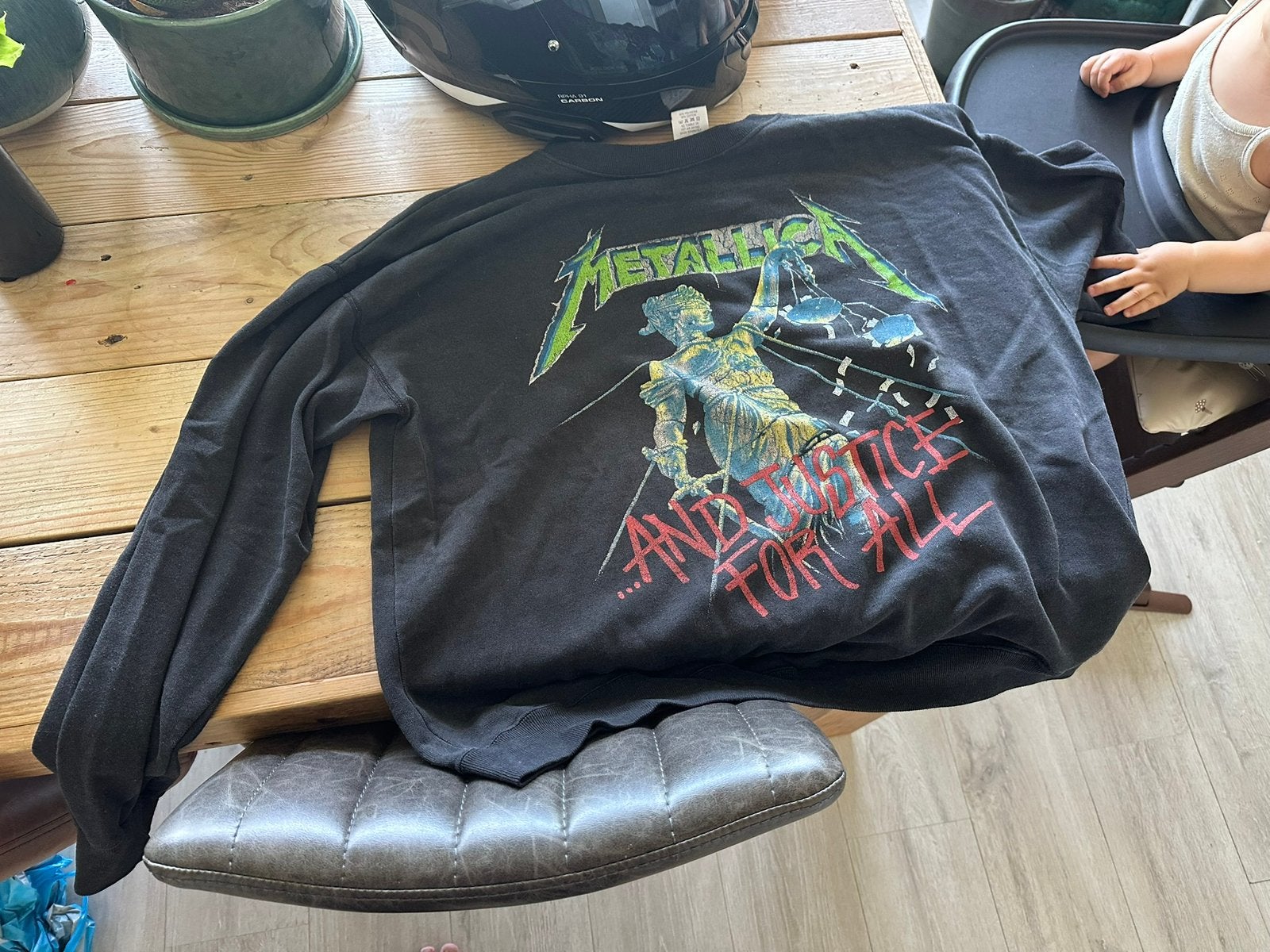 Metallica trui 1988 justice Europe tour XL, Kleding | Heren, Ophalen of Verzenden, Zo goed als nieuw, Maat 56/58 (XL), Zwart