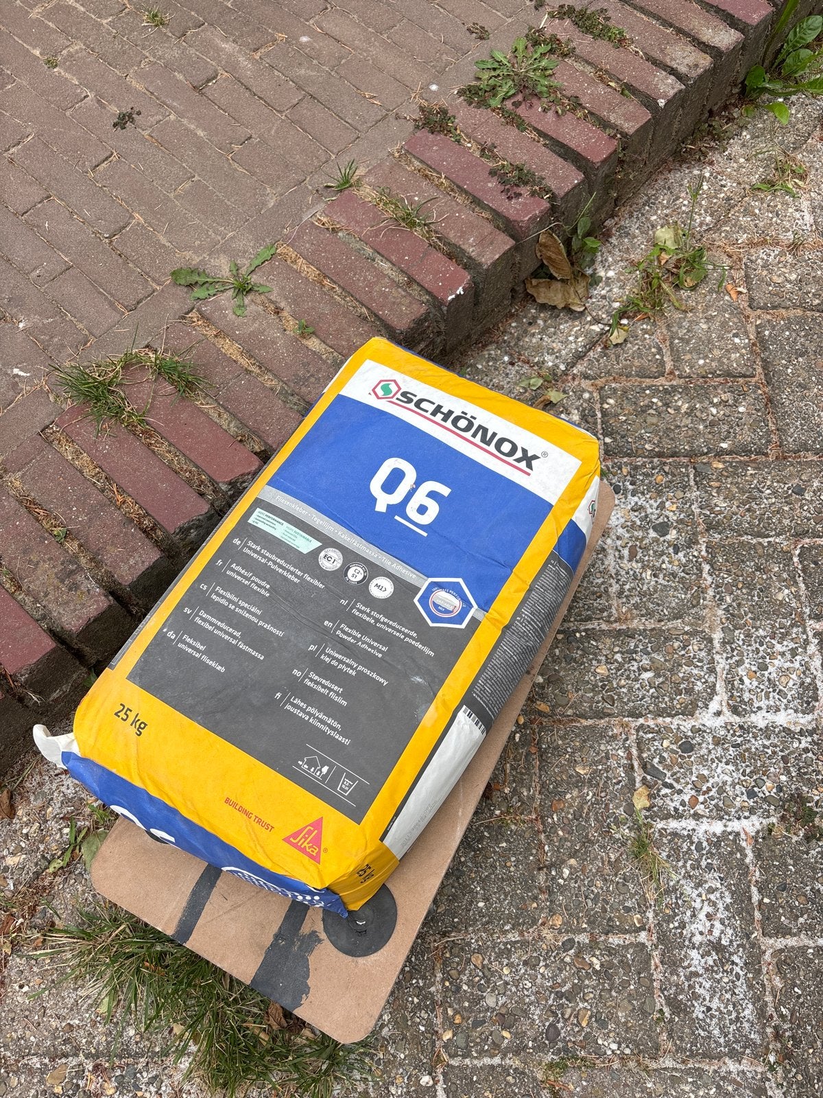 Schönox Q6 Universele Flexibele Poederlijm 25 kg, Doe-het-zelf en Verbouw, Ophalen, Nieuw