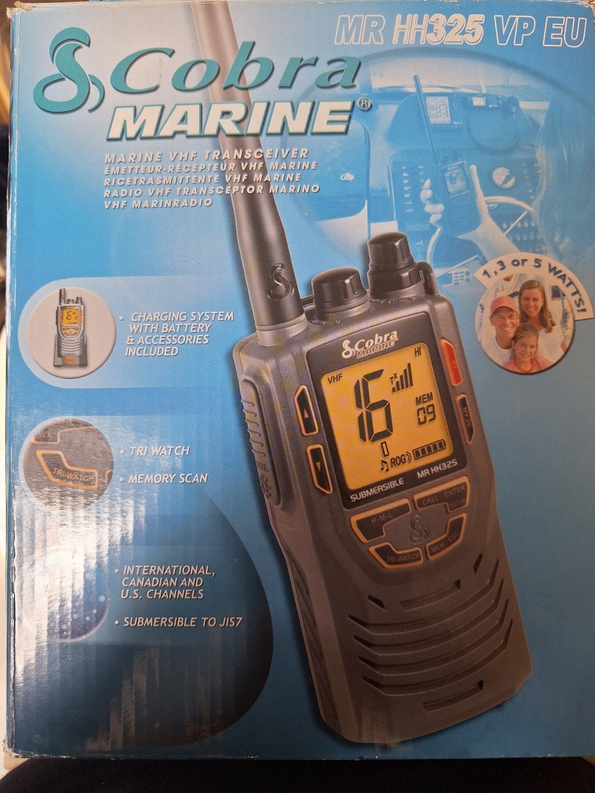 Cobra Marine MR HH325 VP EU Marifoon Walkie Talkie, Ophalen of Verzenden, Zo goed als nieuw, Portofoon of Walkie-talkie