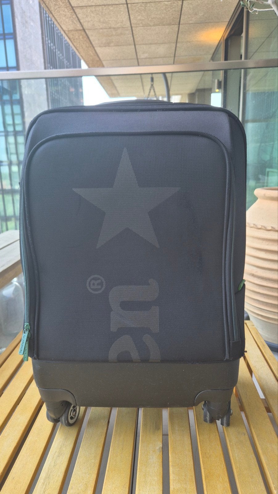 Heineken Handbagage Koffer / Cabin Trolley – 4 Wielen Zwart, Wieltjes, Gebruikt, 50 tot 60 cm, Hard kunststof