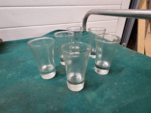 shotglazen vintage 6 stuks, Verzamelen, Ophalen of Verzenden, 'T Olde Gre-j, Info@toldegrej.nl, Endepoelstraat 20f Didam