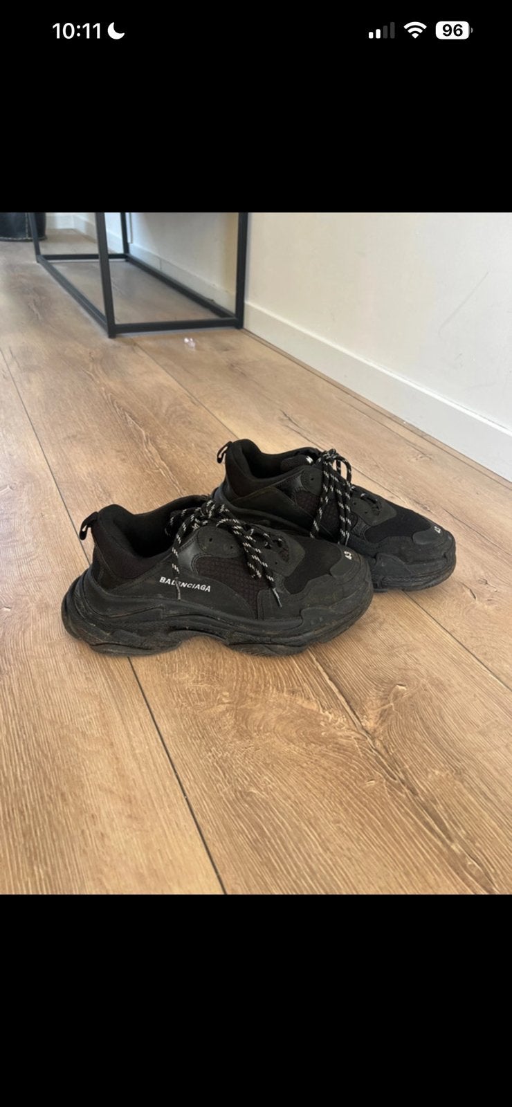 Balenciaga Triple S, Zwart, Overige typen, Ophalen of Verzenden, Zo goed als nieuw