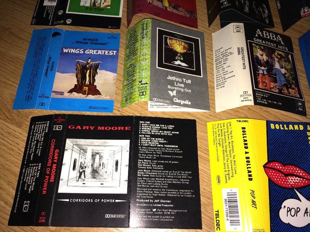 ALLEEN inlay GEEN MC oa. Herman Brood, Marillion, Pink Floyd, Gebruikt, Overige genres, Ophalen of Verzenden, Origineel