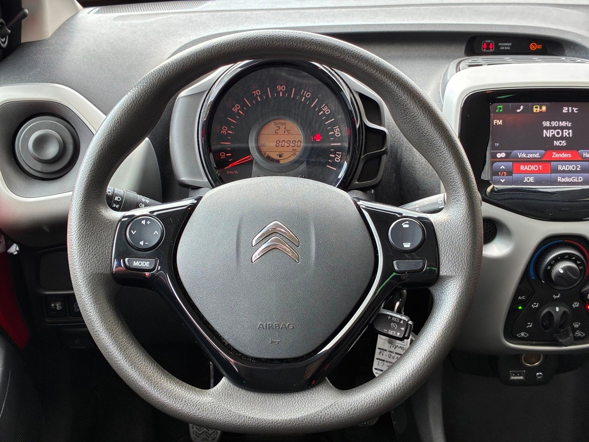 Citroen C1 1.0 e-VTi Feel|1e Eigenaar|Carplay|CruiseControl|, Auto's, Voorwielaandrijving, Euro 5, Gebruikt, 31 €/maand