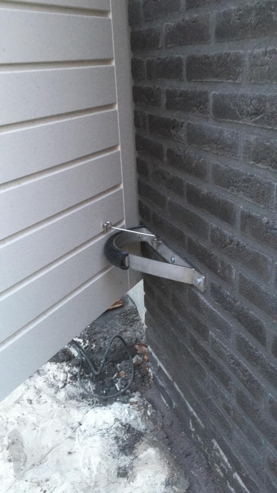 Duurzame RVS deurvanger met rubber en vastzethaak van rvs, Ophalen of Verzenden