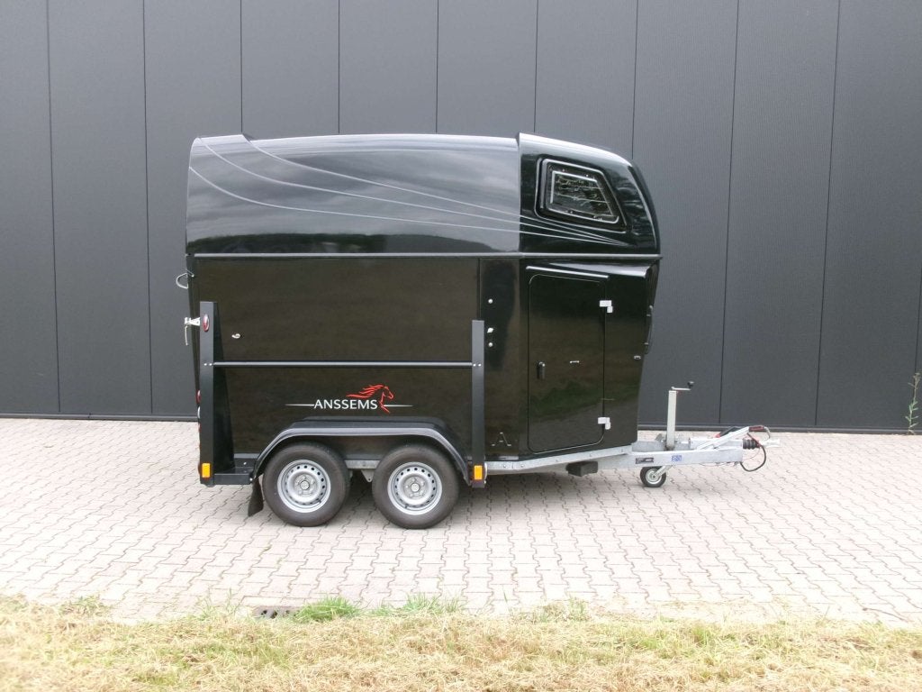 2 Paards polyester trailer. Zeer nette staat. Merk: Anssems., Gebruikt, Niet ingevuld, 2-paards trailer, Polyester