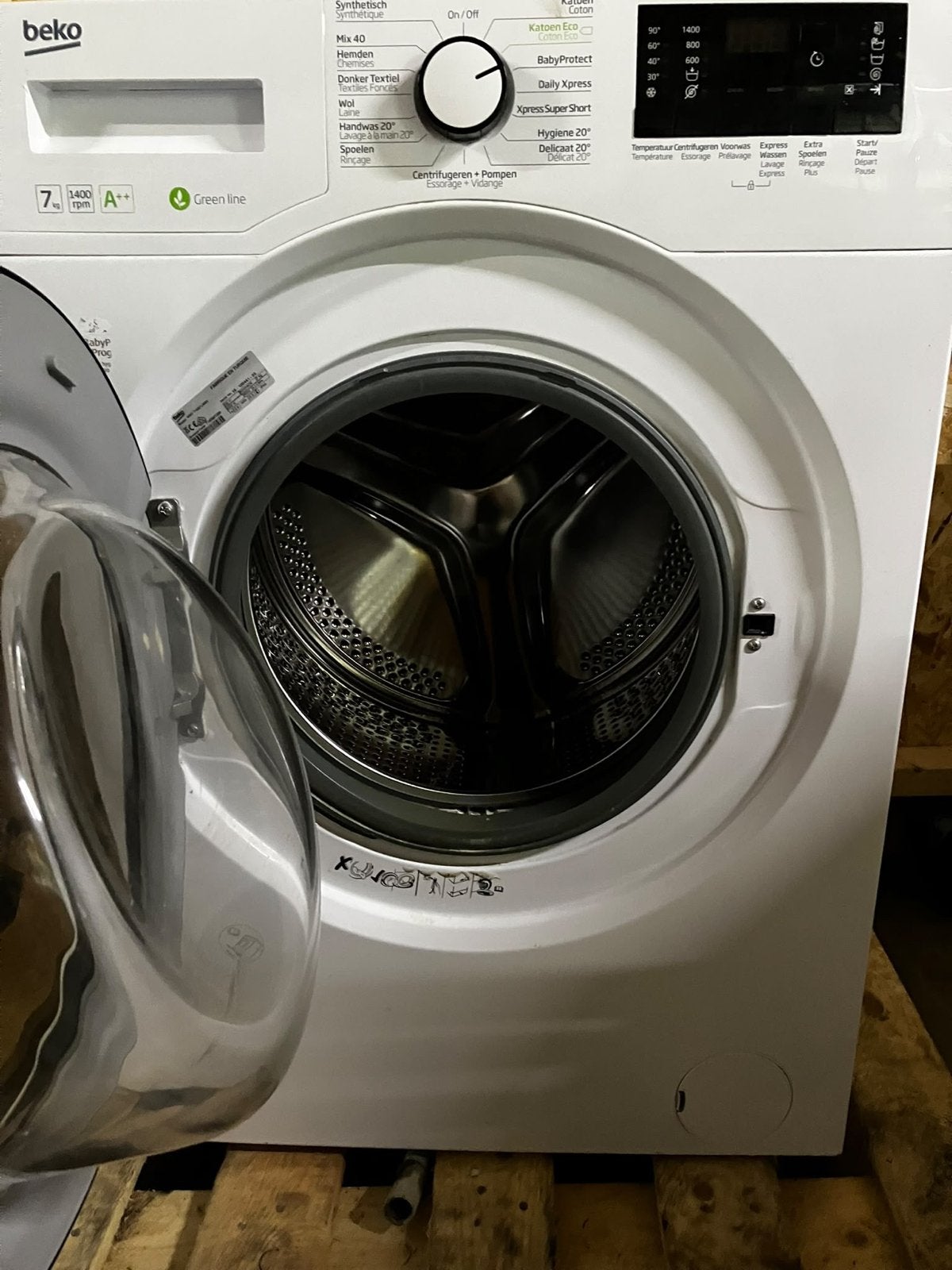 Nette Beko Wasmachine (7kg / 1400 toeren) – A++, Ophalen, Gebruikt, 85 tot 90 cm, 1200 tot 1600 toeren
