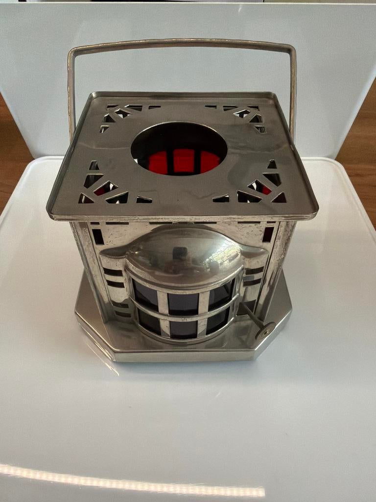 Antieke olielamp / petroleumlamp - Art Deco stijl, Ophalen