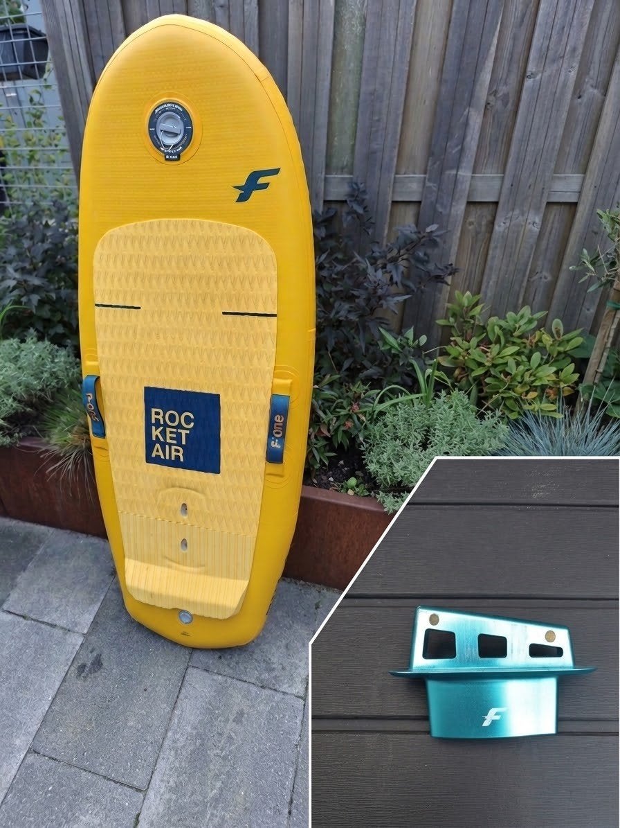 F-One Rocket Air 5'4" (90L) opblaasbaar + Mast Top Tuttle, Watersport en Boten, Ophalen of Verzenden, Gebruikt, Wingsurf-board