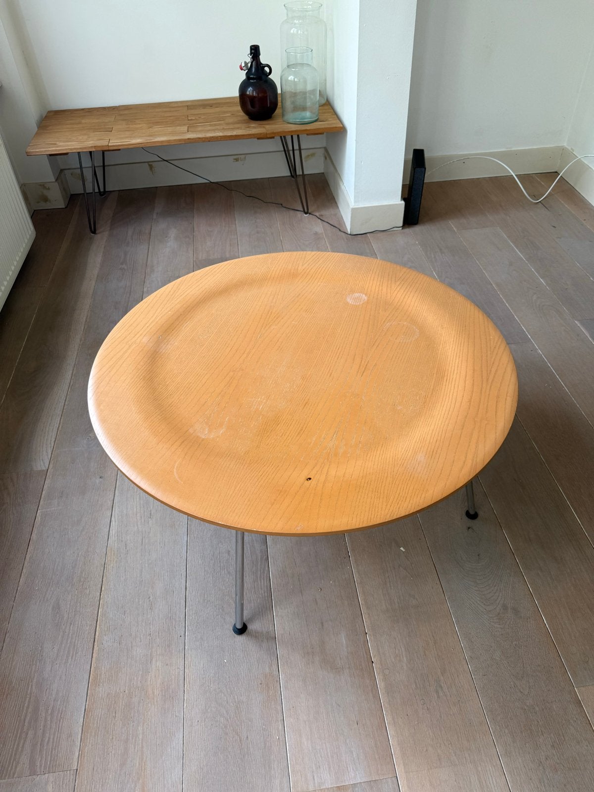 Vitra Salontafel, Ophalen of Verzenden, Gebruikt, Rond, Overige houtsoorten