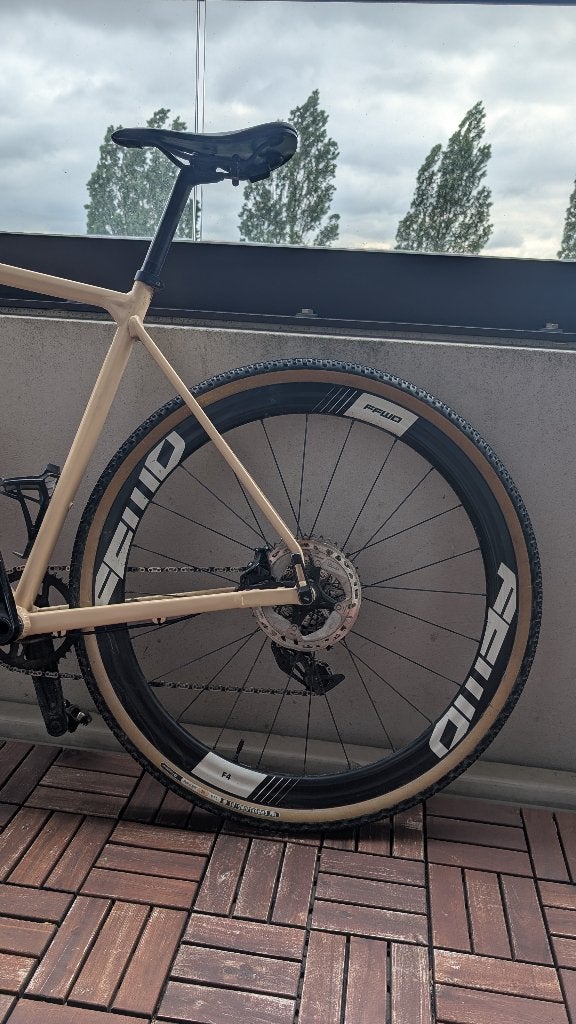 FFWD F4 carbon gravel achterwiel — tubeless ready, disc, Fietsen en Brommers, Fietsonderdelen, Wiel, Gebruikt, Ophalen of Verzenden