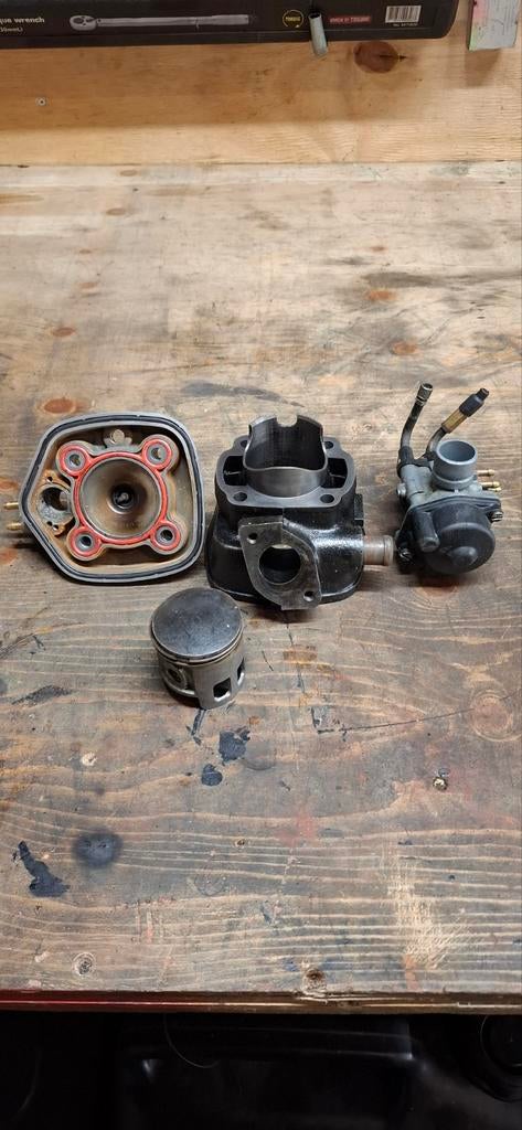 Yamaha Aerox DR70CC cilinder kit + 17,5mm dellorto, Ophalen of Verzenden, Carburateur