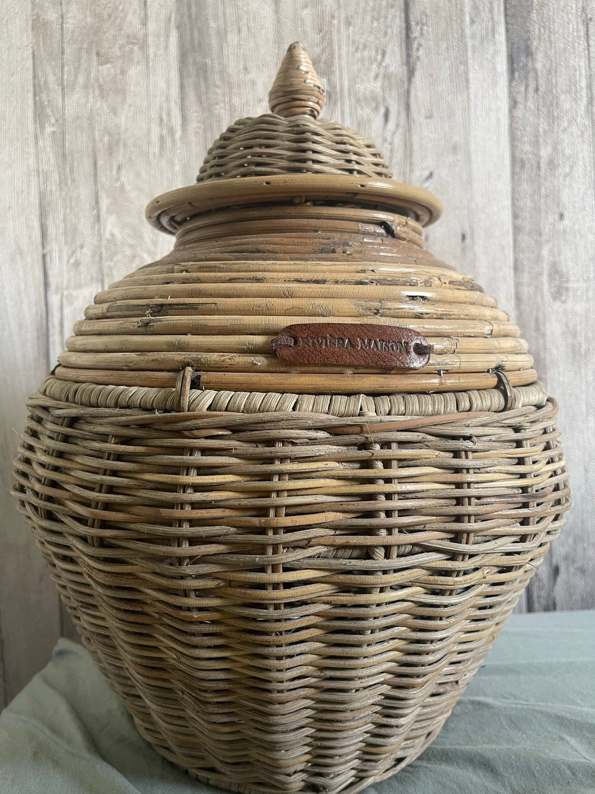 Riviera Maison mand S, Huis en Inrichting, Woonaccessoires | Schalen en Manden, Gebruikt, Mand, Ophalen of Verzenden, Riet