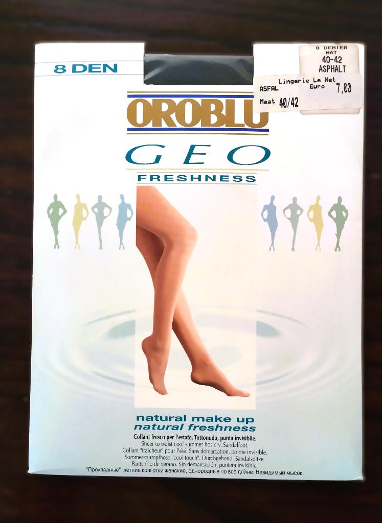 Oroblu Geo Freshness Panty, 8 Denier, 40-42, Asphalt, Kleding | Dames, Leggings, Maillots en Panty's, Nieuw, Maat 40/42 (M), Ophalen of Verzenden