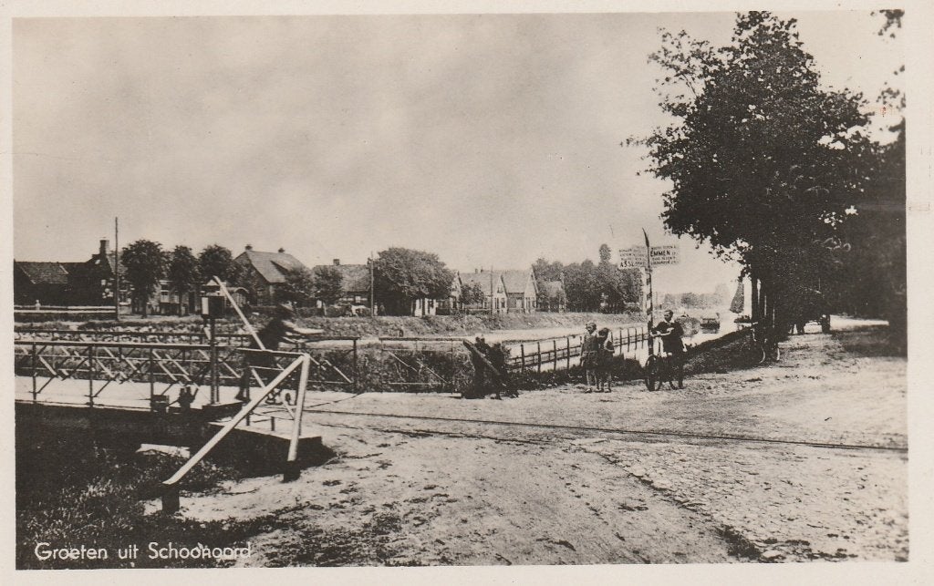 Schoonoord  met oude ANWB Bord, Ophalen of Verzenden, 1920 tot 1940, Ongelopen, Drenthe