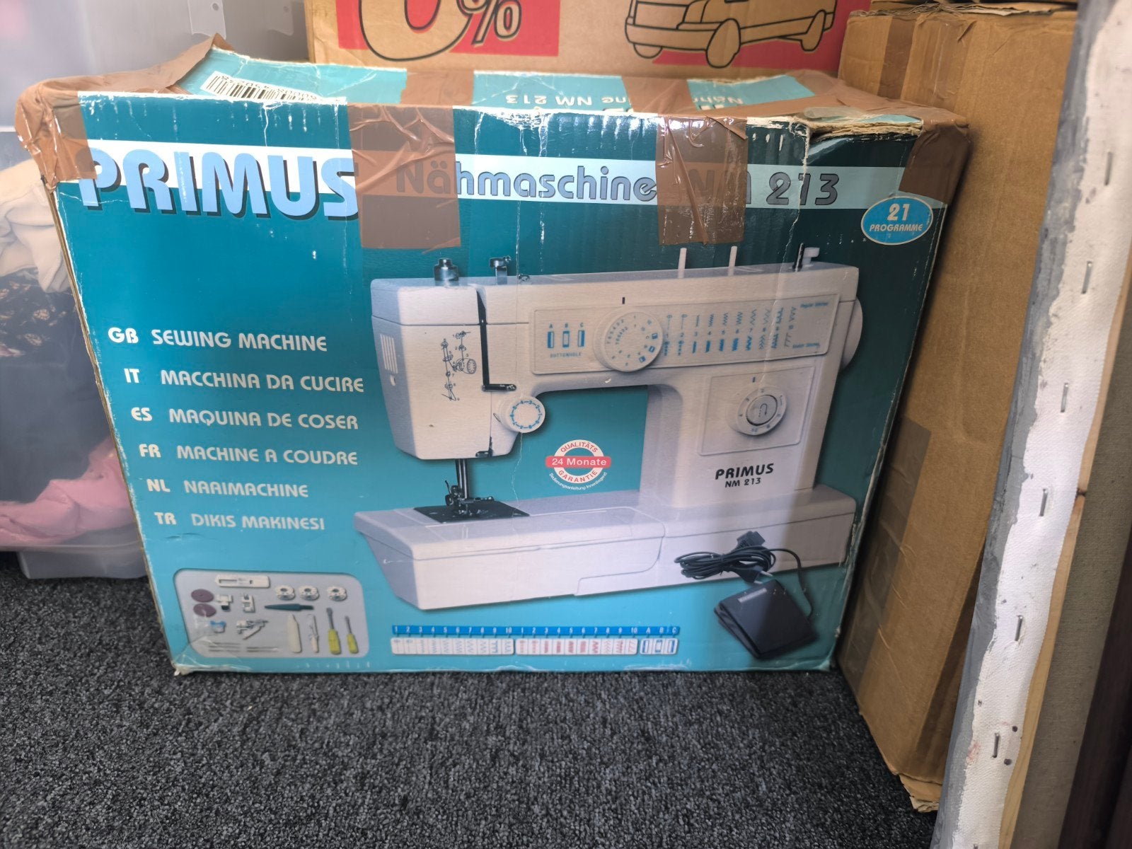Primus Naaimachine NM 213 - Nieuw in doos, Ophalen of Verzenden, Nieuw, Naaimachine, Overige merken