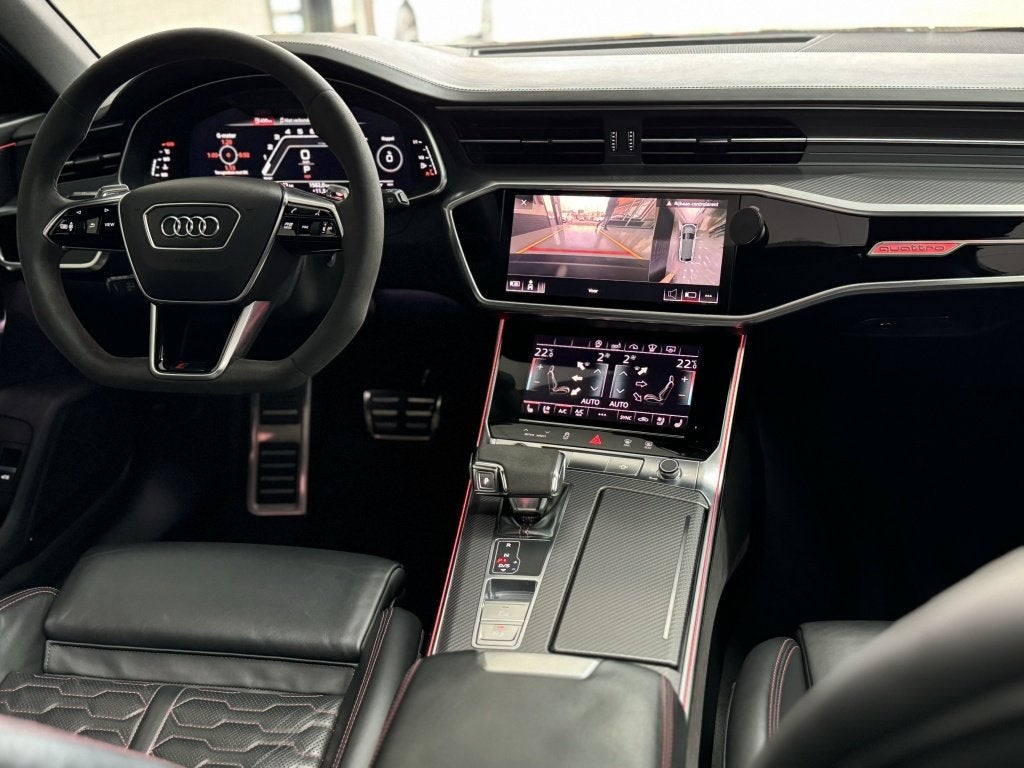 Audi RS6 Avant 4.0 TFSI QUAT. 711PK ABT Pano Eventuri Millte, Auto's, Audi, Automaat, 2175 kg, Gebruikt, Leder