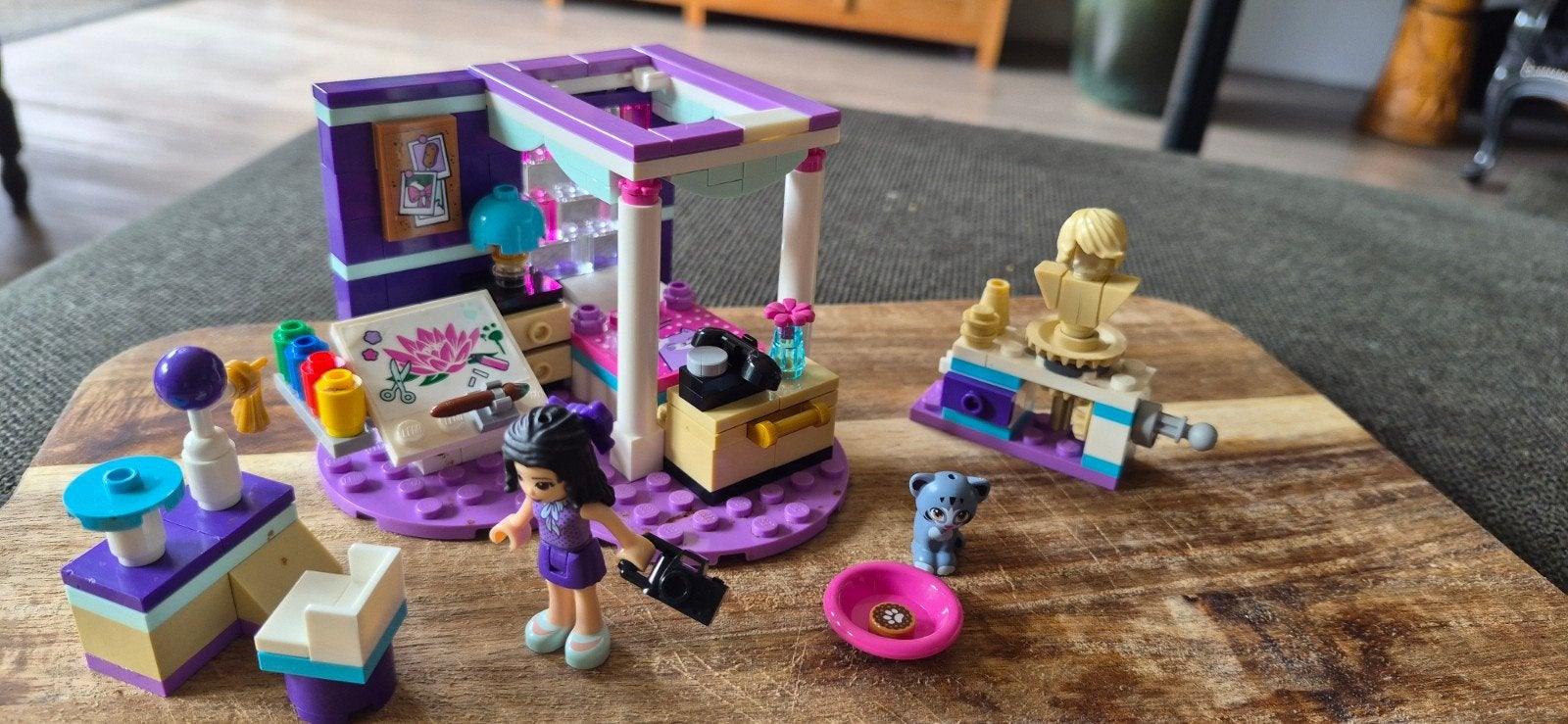 Lego Friends 41342 Emma's Slaapkamer (2 missende stukjes), Gebruikt, Lego, Friends, Ophalen of Verzenden