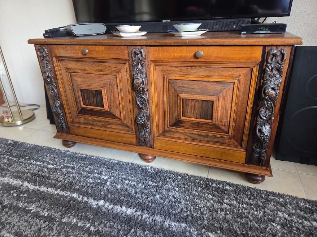 Eiken houten tv-meubel (dekenkist/dressoir), Antiek en Kunst, Antiek | Meubels | Kasten, Ophalen