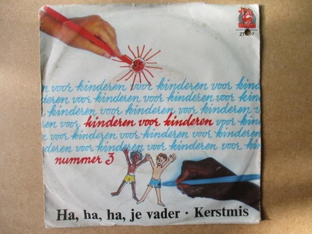 s0348 kinderen voor kinderen - ha ha ha je vader, Cd's en Dvd's, Vinyl Singles, Ophalen, Gebruikt, Overige genres, 7 inch