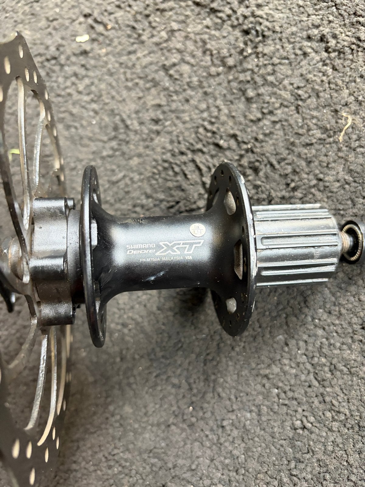 Shimano XT Achternaaf FH-M756A met schijfrem, Fietsen en Brommers, Wiel, Gebruikt, Geen, Ophalen of Verzenden