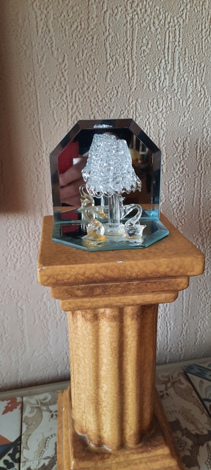 Vintage beeldje Murano,met zwanen, Antiek en Kunst, Ophalen of Verzenden