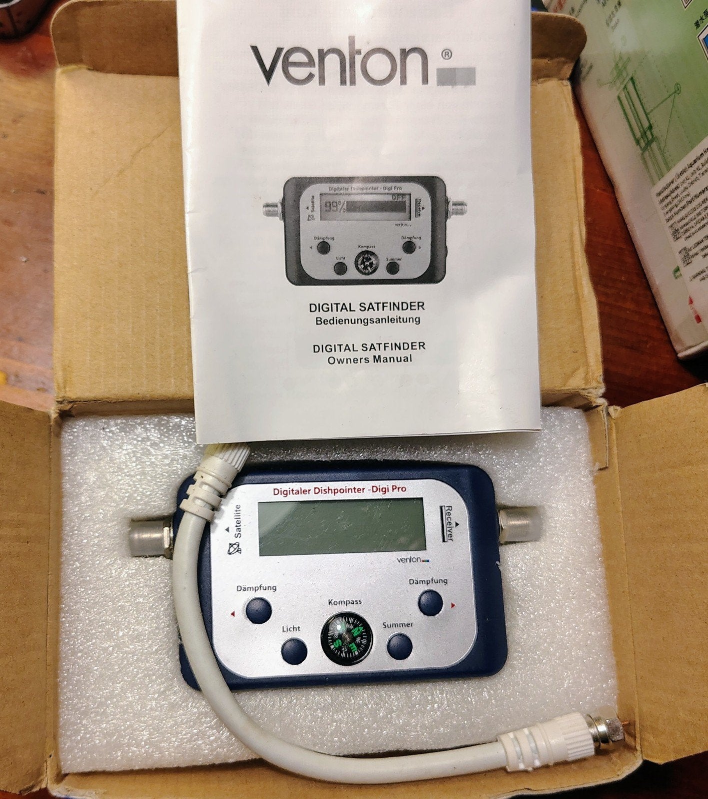 Venton Dishpointer Digi Pro Satelliet Finder, Ophalen