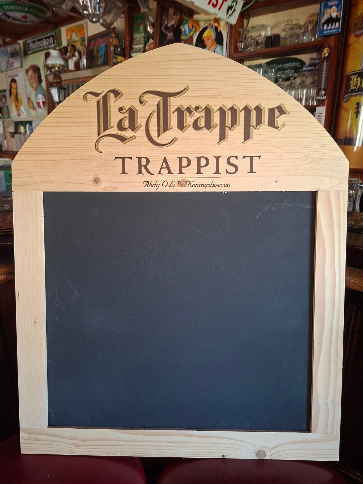 La Trappe Trappist Bier Krijtbord, Ophalen, Zo goed als nieuw, Reclamebord, Plaat of Schild, La Trappe