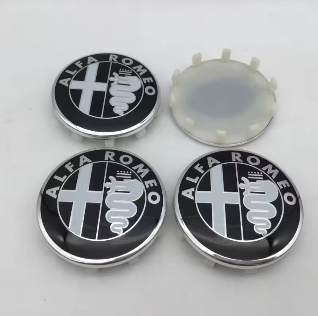 Alfa Romeo Naafdoppen Center Caps Set van 4, Ophalen of Verzenden