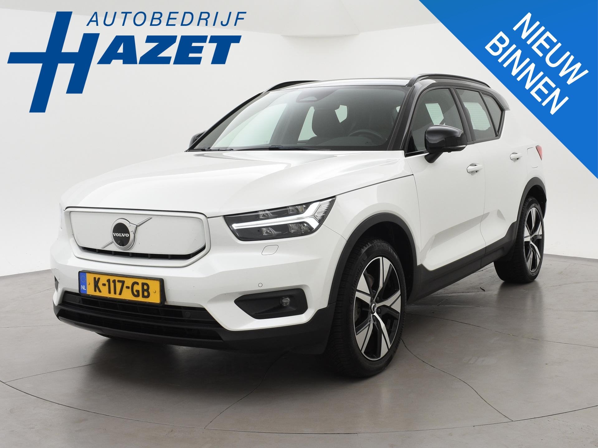 Volvo XC40 RECHARGE P8 408 PK R-DESIGN BTW + PANORAMA | H/K, Auto's, Gebruikt, Wit, 430 km, Vierwielaandrijving