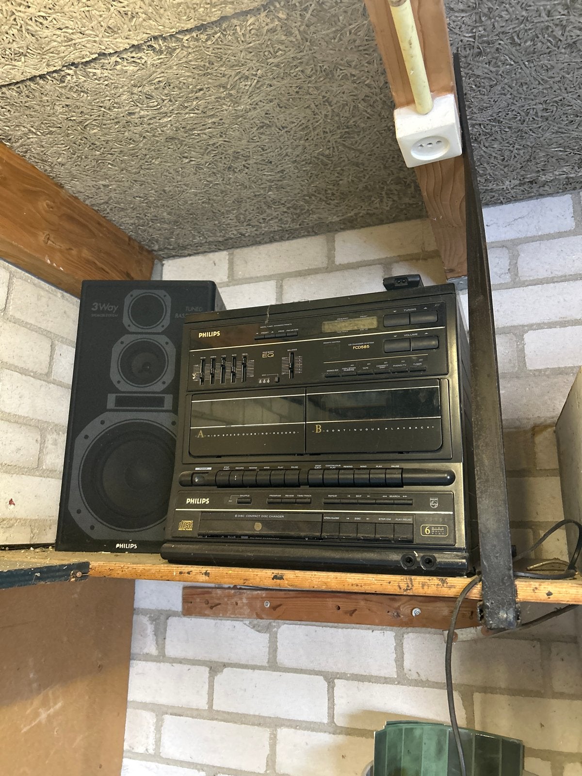 Philips Stereo Set met Cassettedeck, CD-speler en Tuner, Ophalen, Philips, Gebruikt, Cassettedeck