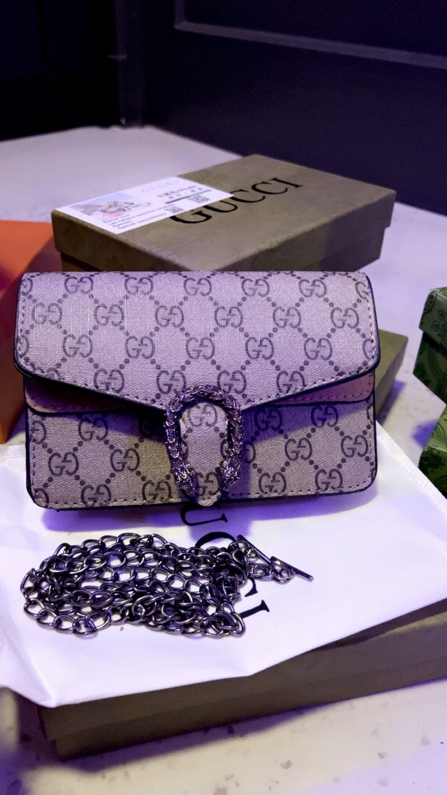 Gucci Dionysus mini bag, Ophalen of Verzenden, Nieuw, Beige, Schoudertasje