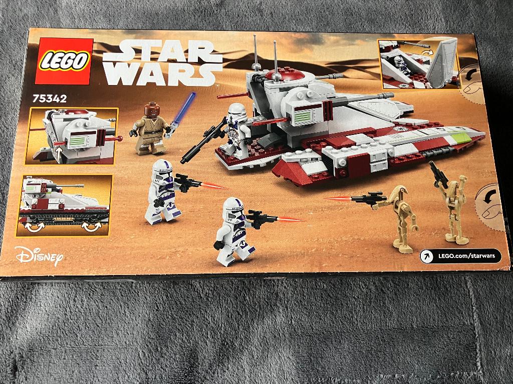 lego Star Wars 75342 Republic Fighter tank met Mace Windu, Compleet, Star Wars, Lego, Nieuw