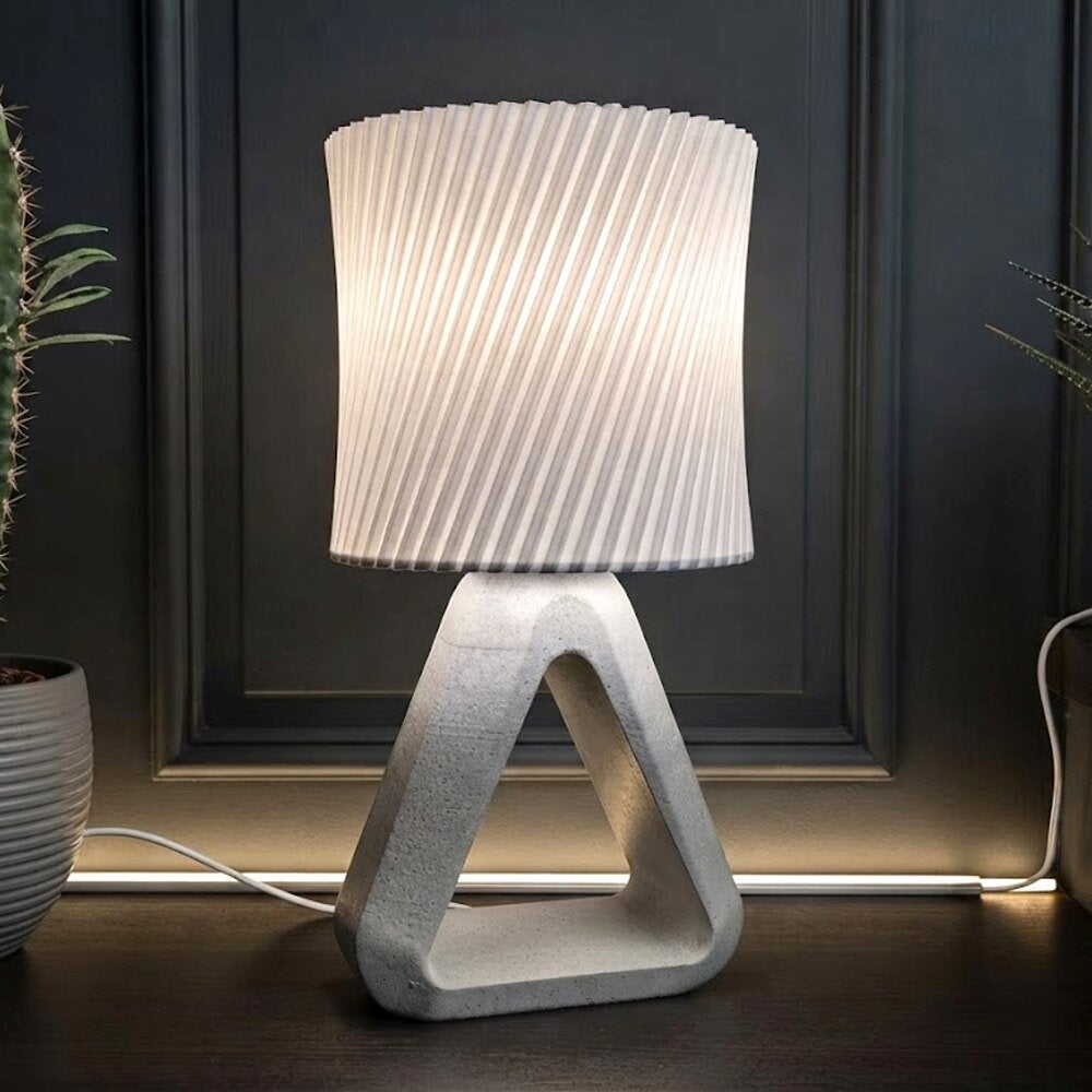 3D geprinte Triangle Lamp – design tafellamp ca. 30 cm, 30 cm, Nieuw, Sfeerlamp, Design