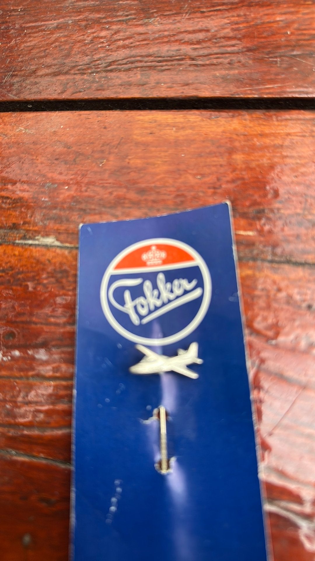 Fokker F28 Fellowship Reversspeld / Pin – Vintage Luchtvaart, Verzamelen, Ophalen of Verzenden