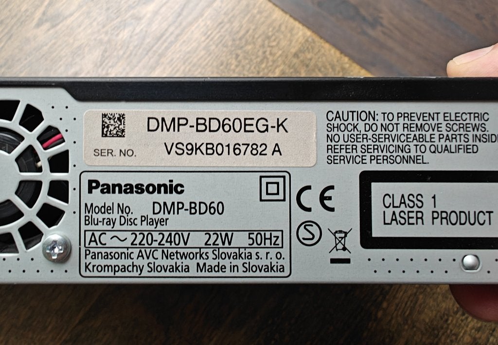 Panasonic DMP-BD60EG-K Blu-Ray speler, Ophalen of Verzenden, Zo goed als nieuw, Panasonic