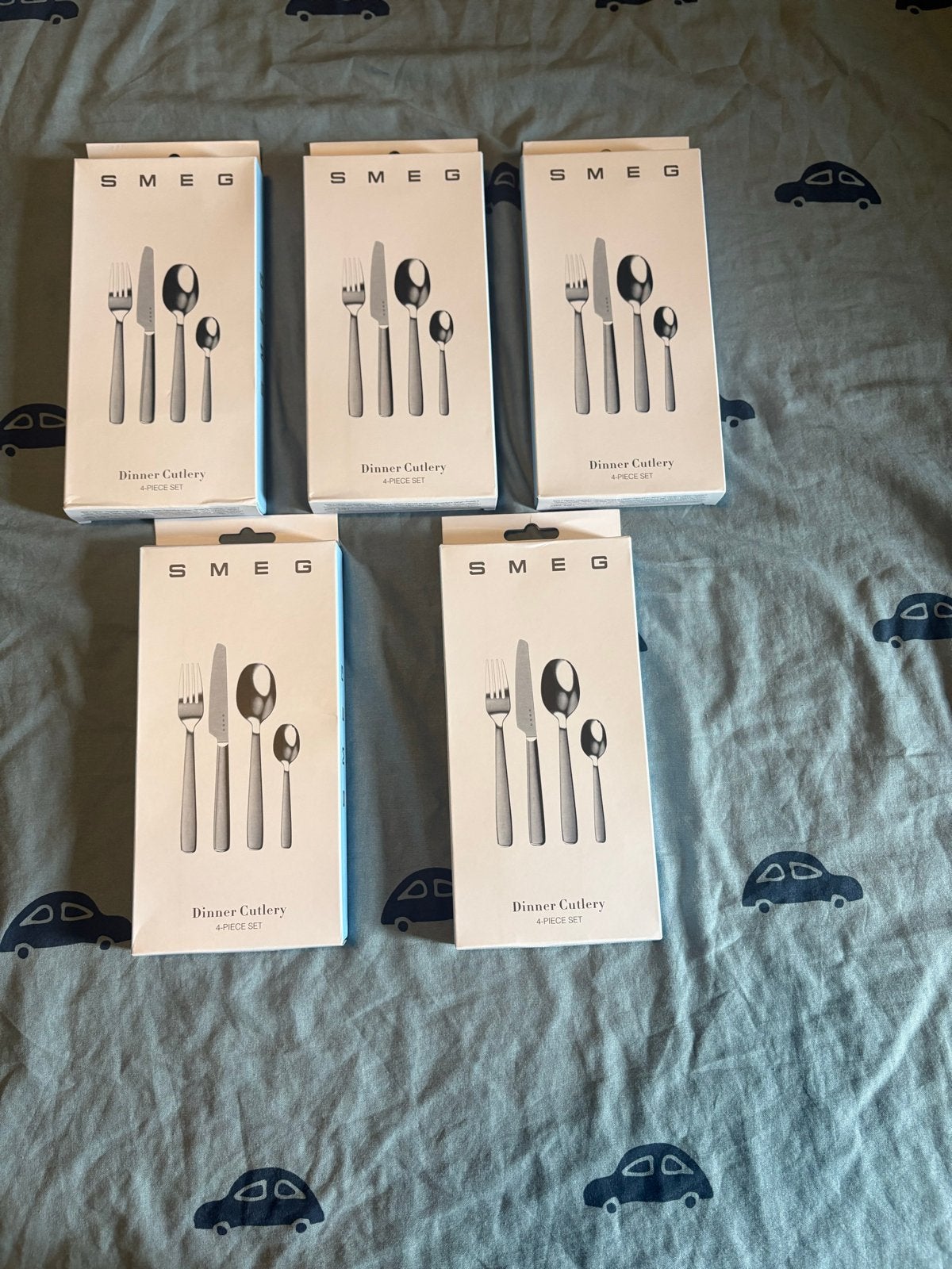 Smeg Bestekset - 5x 4-delige set (Nieuw), Bestekset, Overige typen, Nieuw, Ophalen of Verzenden