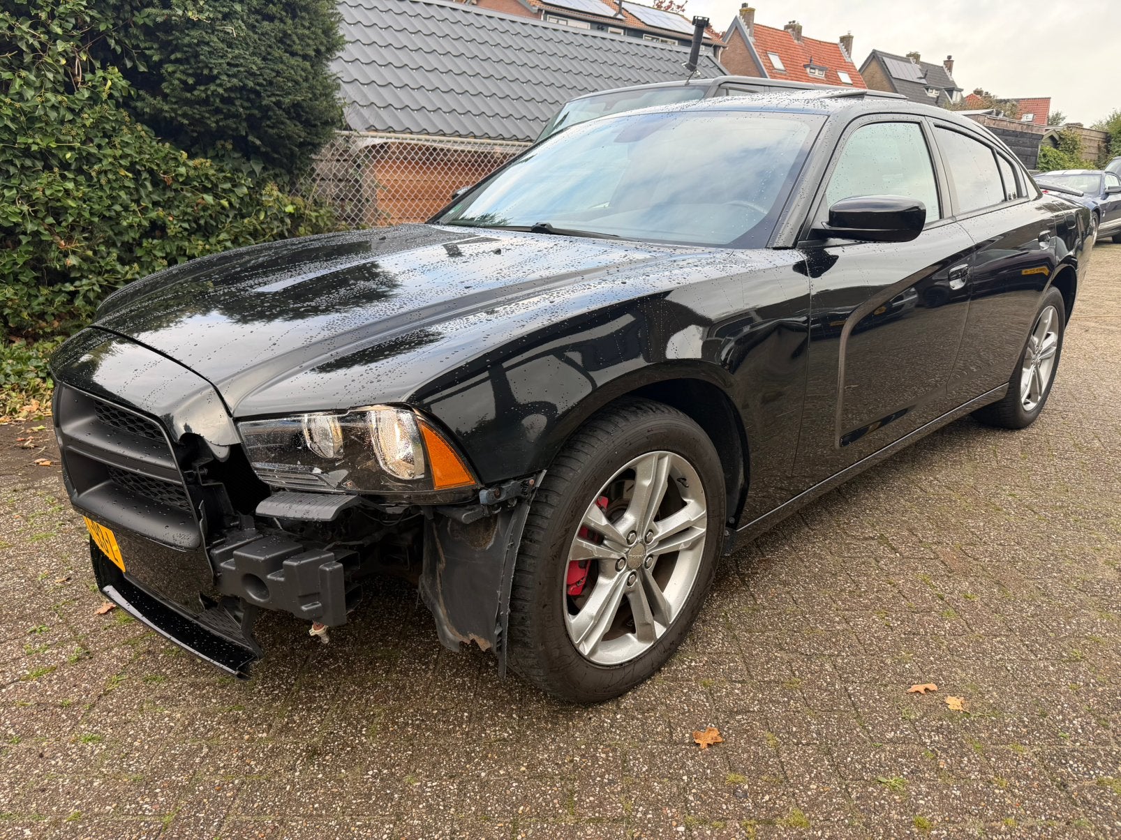 Dodge Charger 5.7 V8, 2014, 111.052km, lichte voorschade, Auto diversen, Automaat, 5654 cc, Zwart, Ophalen of Verzenden