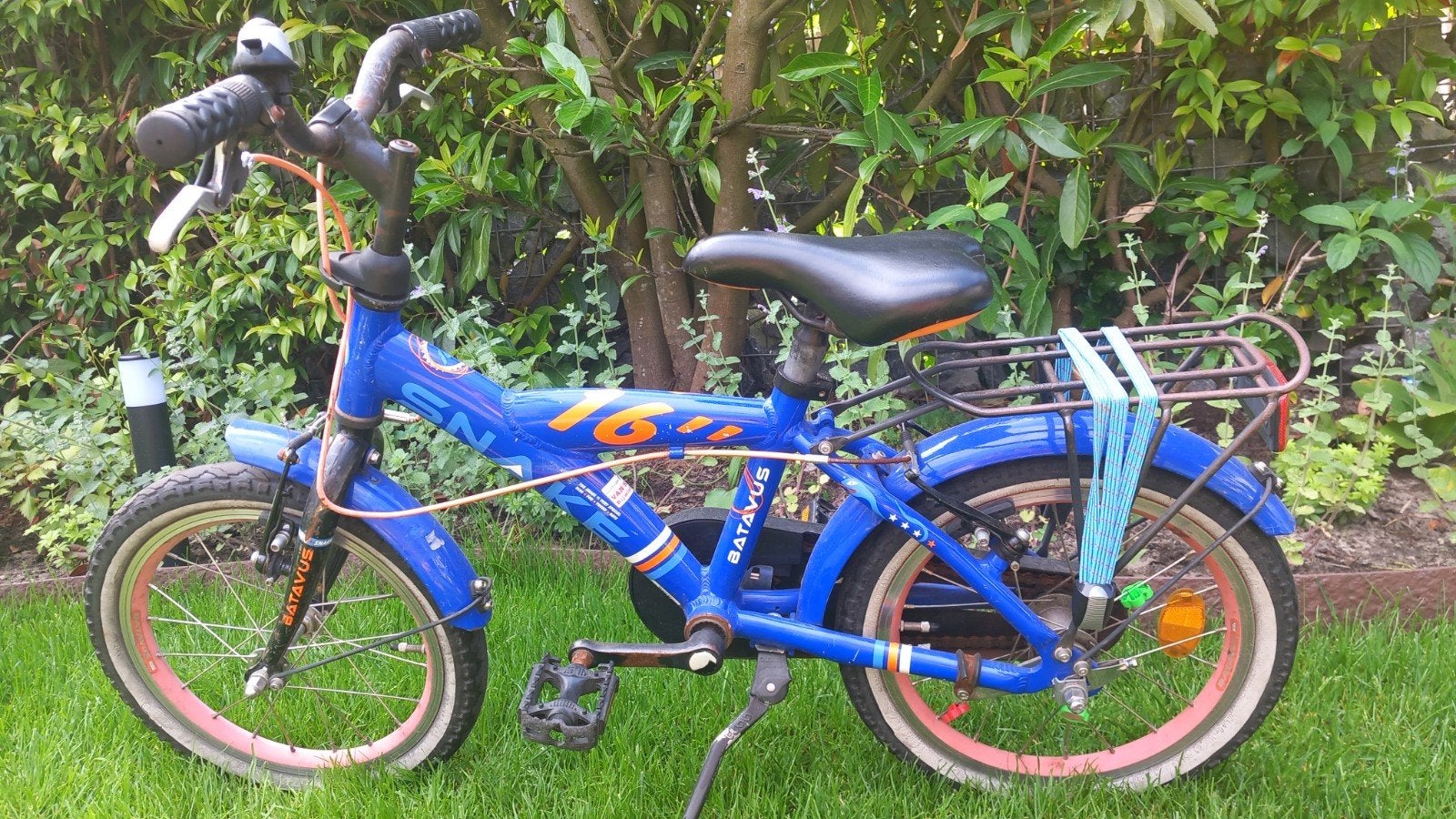 Batavus Snake 16 inch jongensfiets, Fietsen en Brommers, Fietsen | Jongens, Ophalen, Terugtraprem, Gebruikt, Handrem