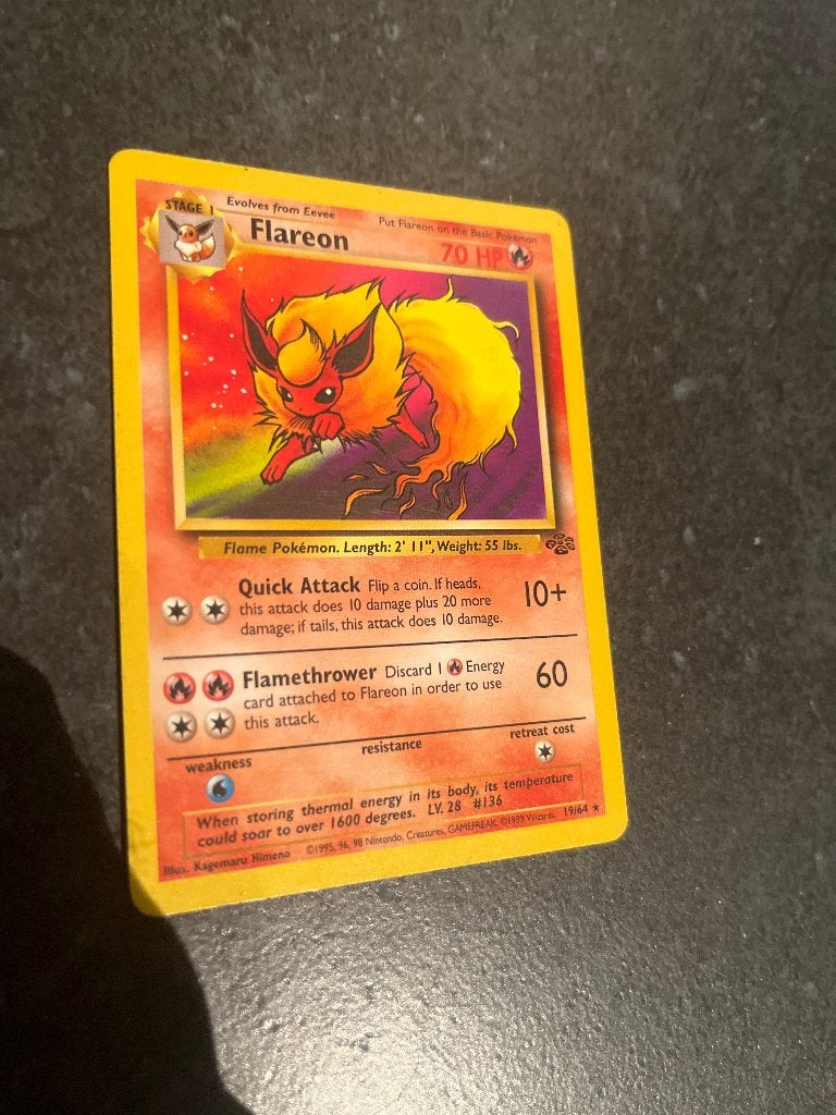 Flareon rare, Hobby en Vrije tijd, Ophalen of Verzenden, Zo goed als nieuw, Losse kaart