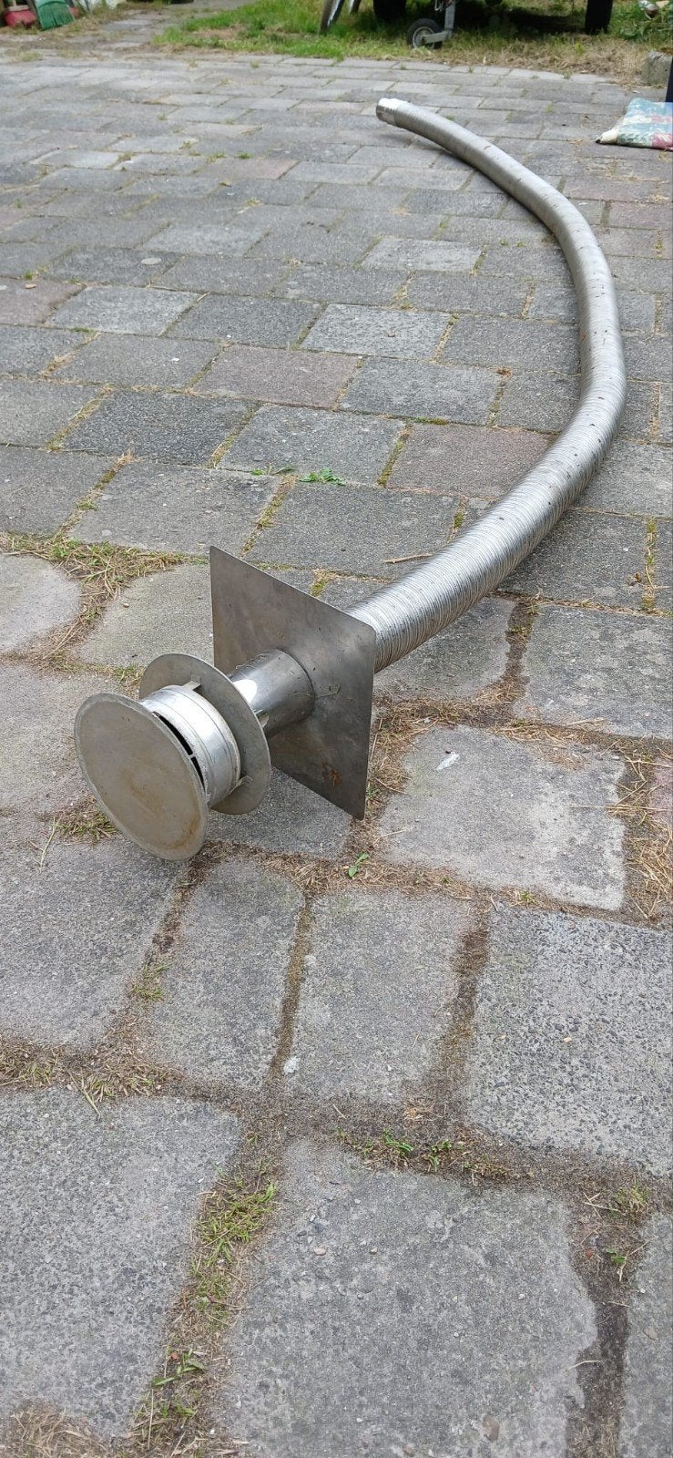 Dubbelwandig flexibel rvs pijp, Ophalen, Zo goed als nieuw, Vrijstaande haard, Overige soorten