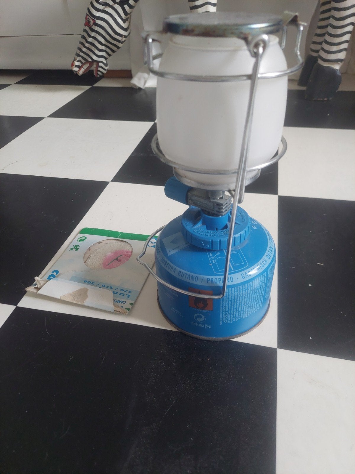 Campingaz gaslamp inclusief kousje, Caravans en Kamperen, Kampeeraccessoires, Ophalen of Verzenden, Gebruikt